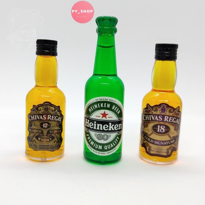 Mô Hình Rượu, Bia Mini Trang Trí Bánh Sinh Nhật