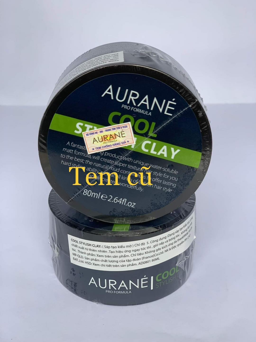 Aurane Cool Stylish Clay CHÍNH HÃNG] Sáp vuốt tóc Aurane Cool Stylish Clay  80ml Pháp | Shopee Việt Nam