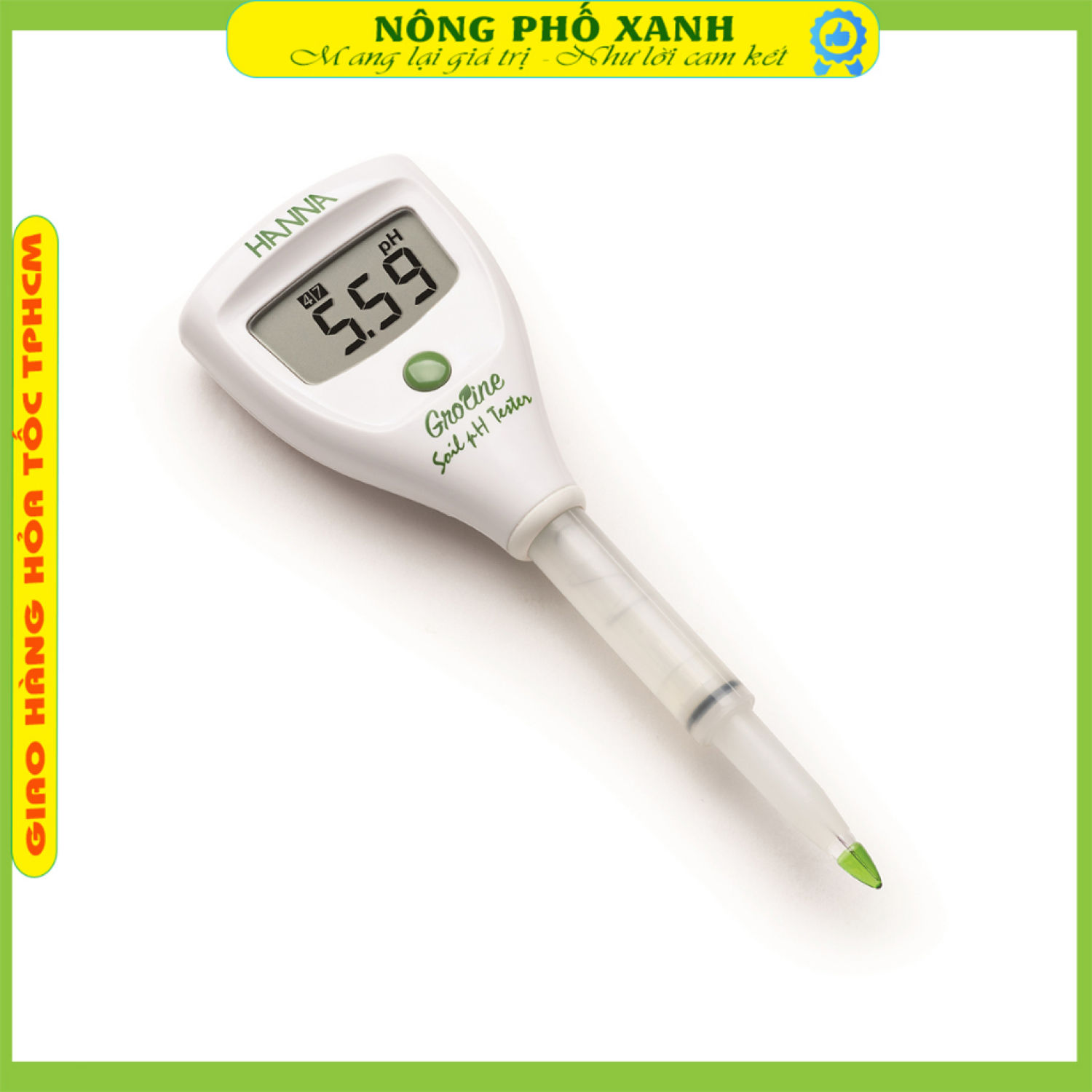 Máy đo, bút đo độ Ph đất và PH nước điện tử Hi981030 Hanna, chính xác cao siêu bền Kèm Trọn Bộ Dung Dịch Hiệu Chuẩn