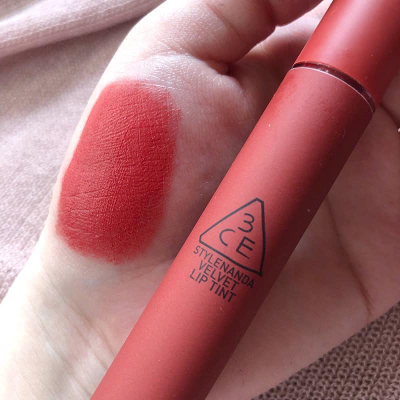 Son 3CE velvet lip tint màu đỏ đất Daffodil