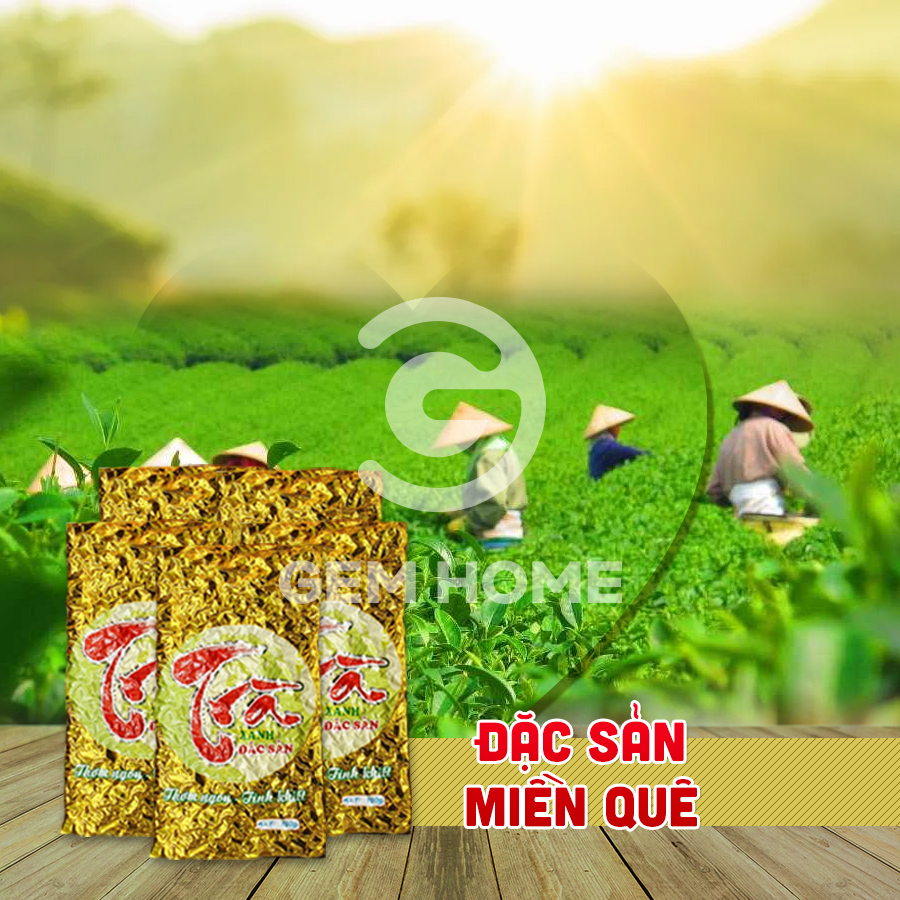 [HCM]Bộ 5 Gói Chè (Trà) Tân Cương Thái Nguyên móc câu hút chân không hương vị quê Đặc Biệt - 100g x 5gói (0.5KG)