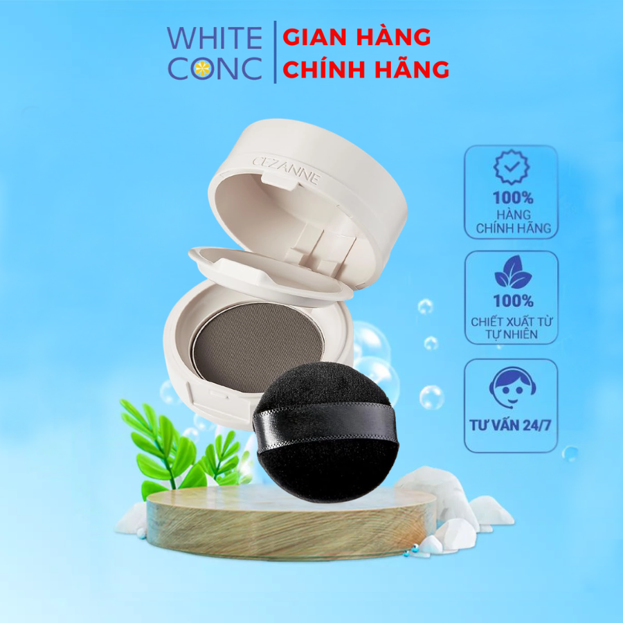 Phấn phủ tóc Cezanne Hair Makeup Powder Nhật Bản che khuyết điểm, tạo hiệu ứng làm dày chân tóc 4g