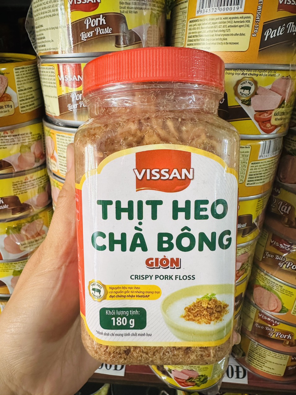 Chà bông giòn 180g Vissan