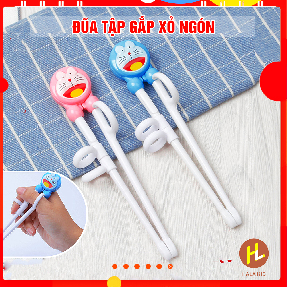 Đũa tập gắp XỎ NGÓN DOREMON cho bé tập ăn dễ dàng