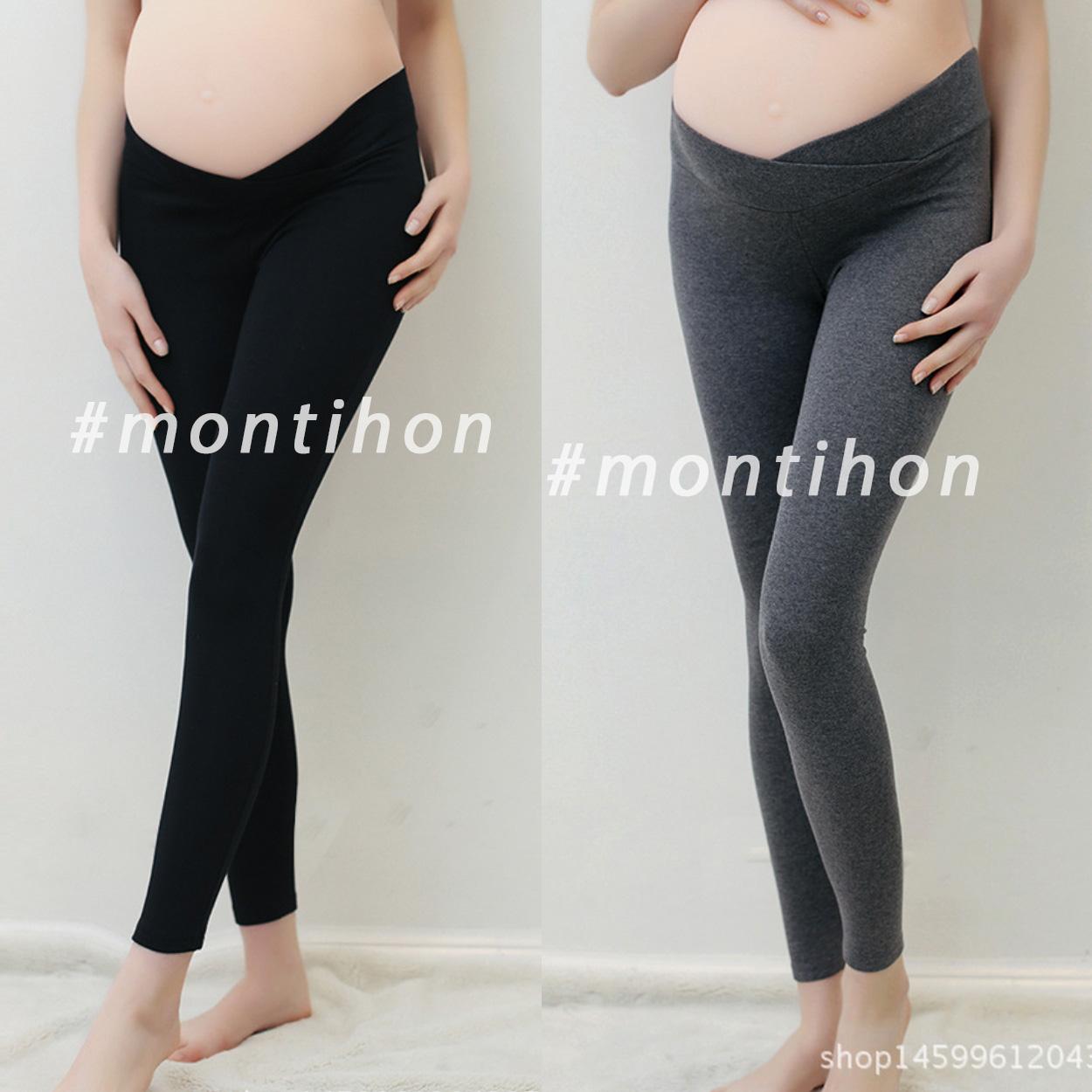 Combo 2 quần Bầu dài cạp chéo (2 màu: Đen+xám) Chất cotton co giãn 4 chiều