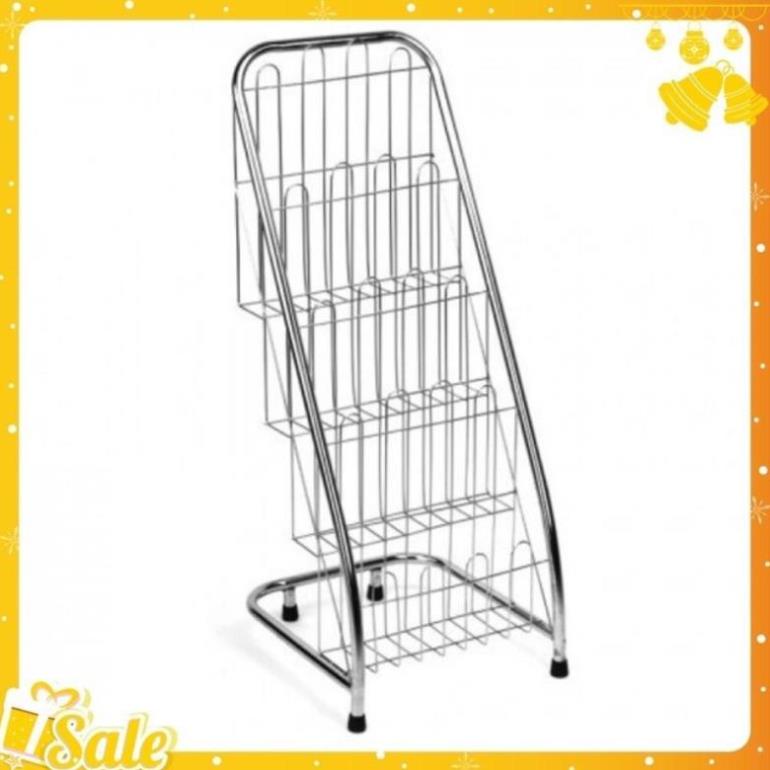 Kệ đựng báo/ tạp chí chất liệu inox bền đẹp chắc chắn .