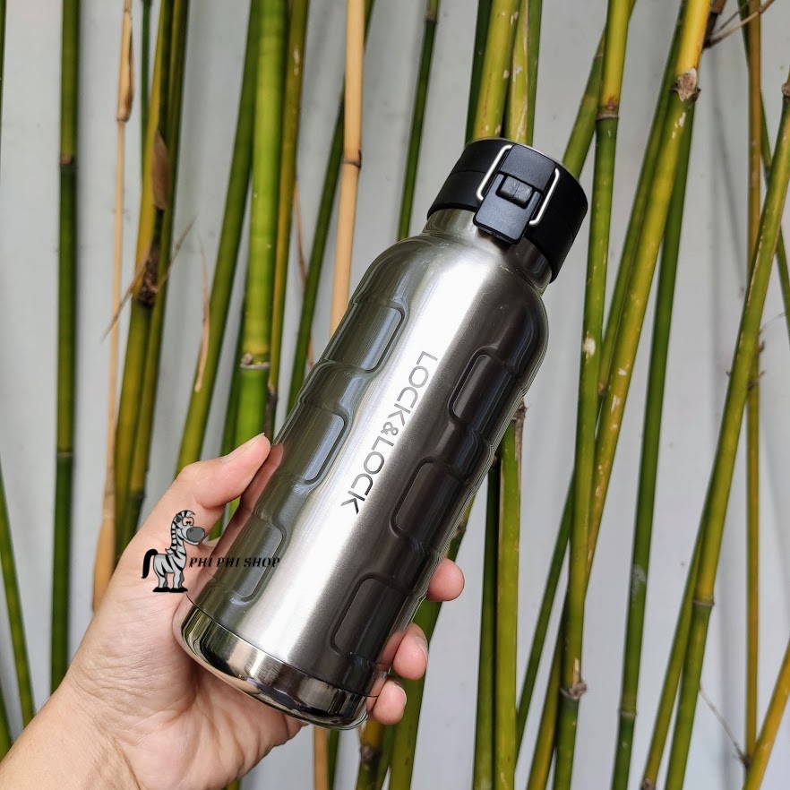 Bình giữ nhiệt Lock&Lock Metal Bumper Bottle dung tích 650ml LHC4142slv