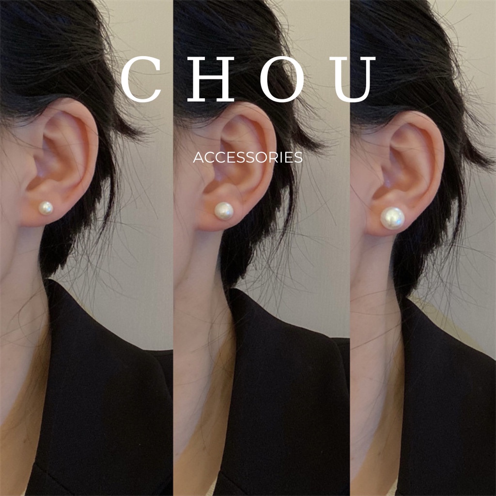 Bông tai basic đính ngọc | chou accessories |