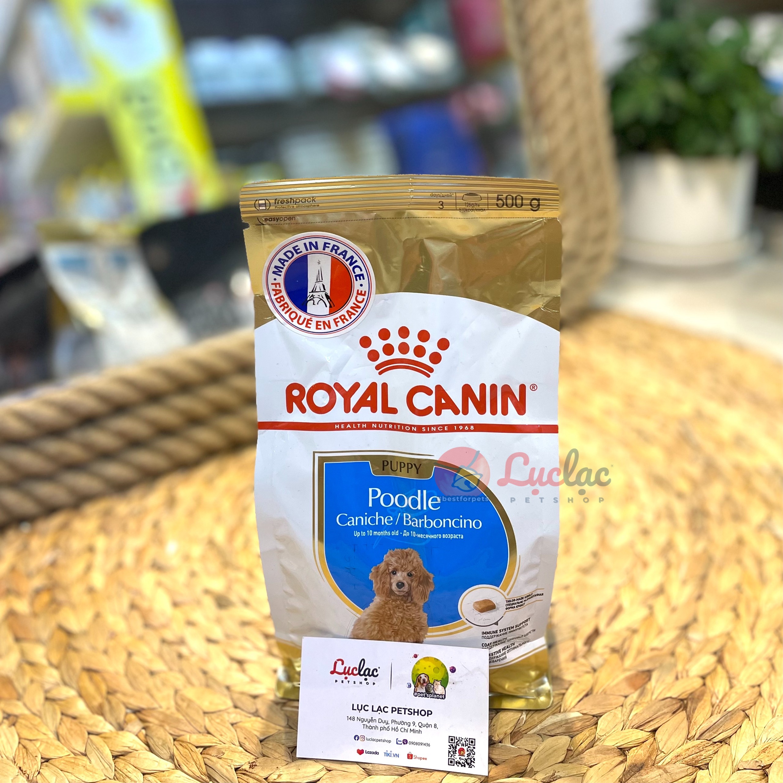 [Hoàn tiền 10%] Hạt Royal Canin Poodle Puppy cho Poodle chó con - Túi chính hãng