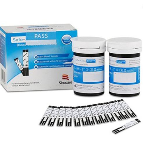 Hộp 25kim 15Que Thử Đường Huyết Sinocare Safe-Accu