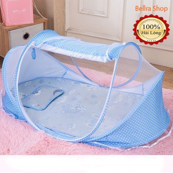 Màn ngủ kèm Gối chống muỗi có nhạc dành cho bé