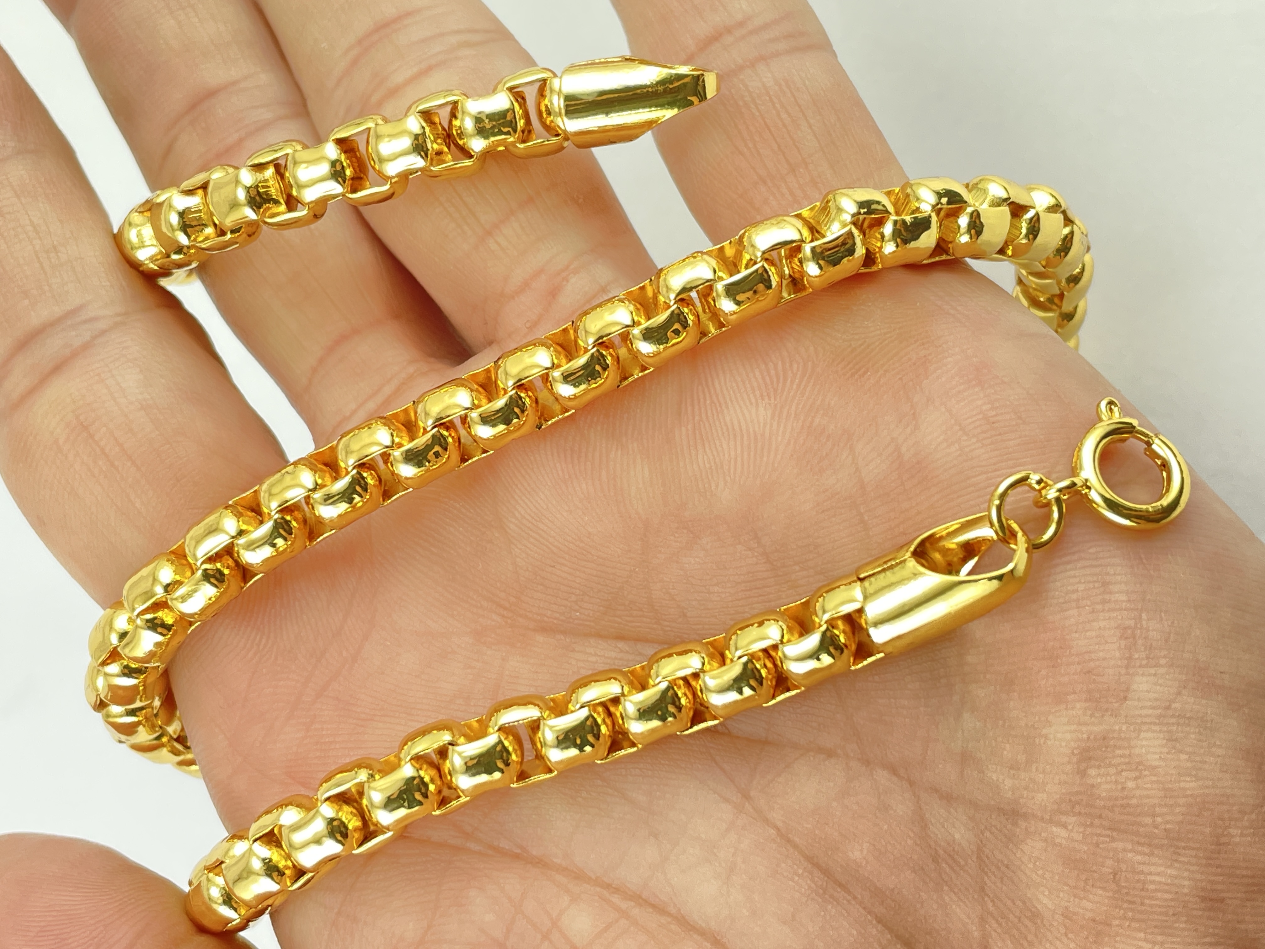 DÂY CHUYỀN NAM DÀI 60CM MẠ VÀNG 24K CAO CẤP