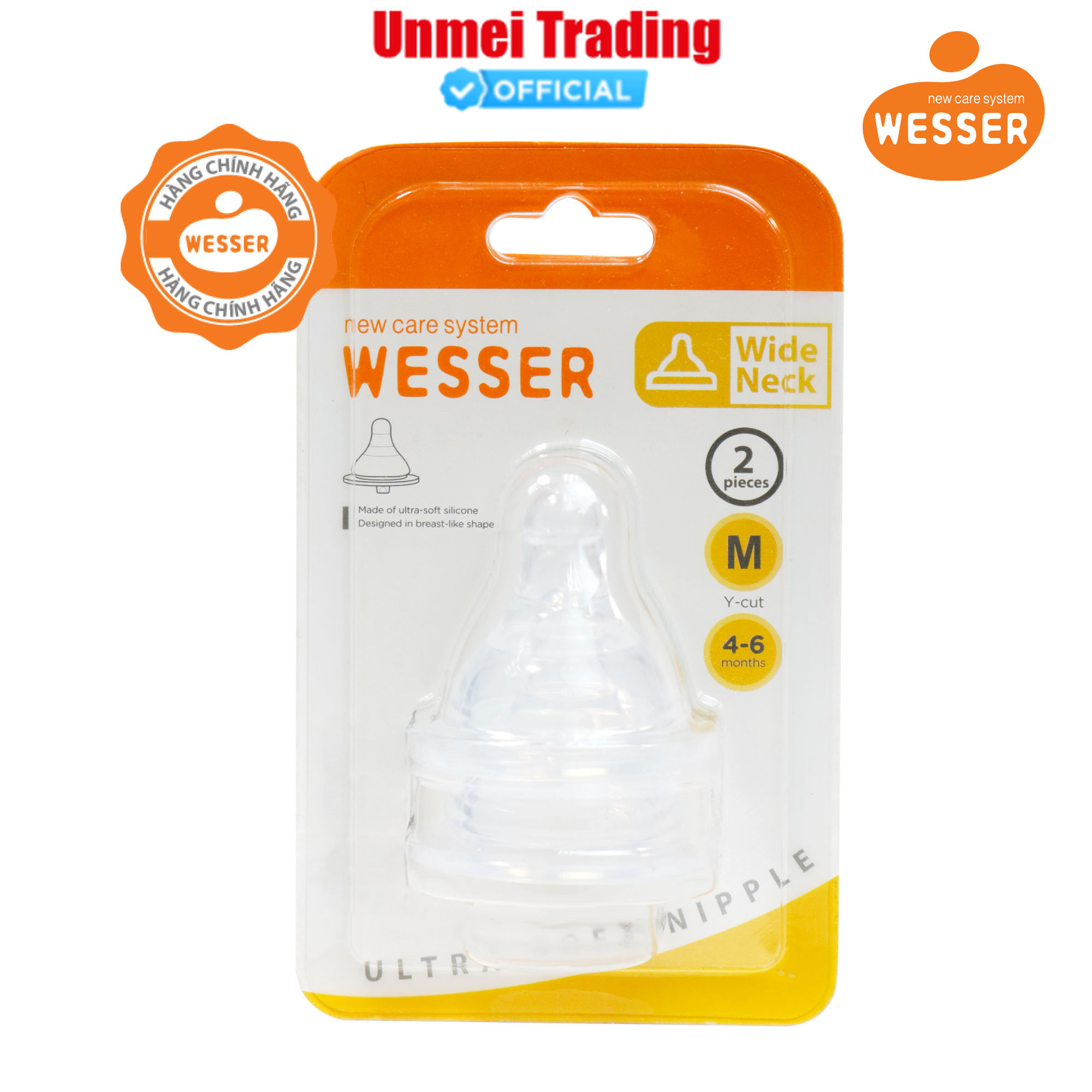 Núm vú Wesser Cổ rộng Size M