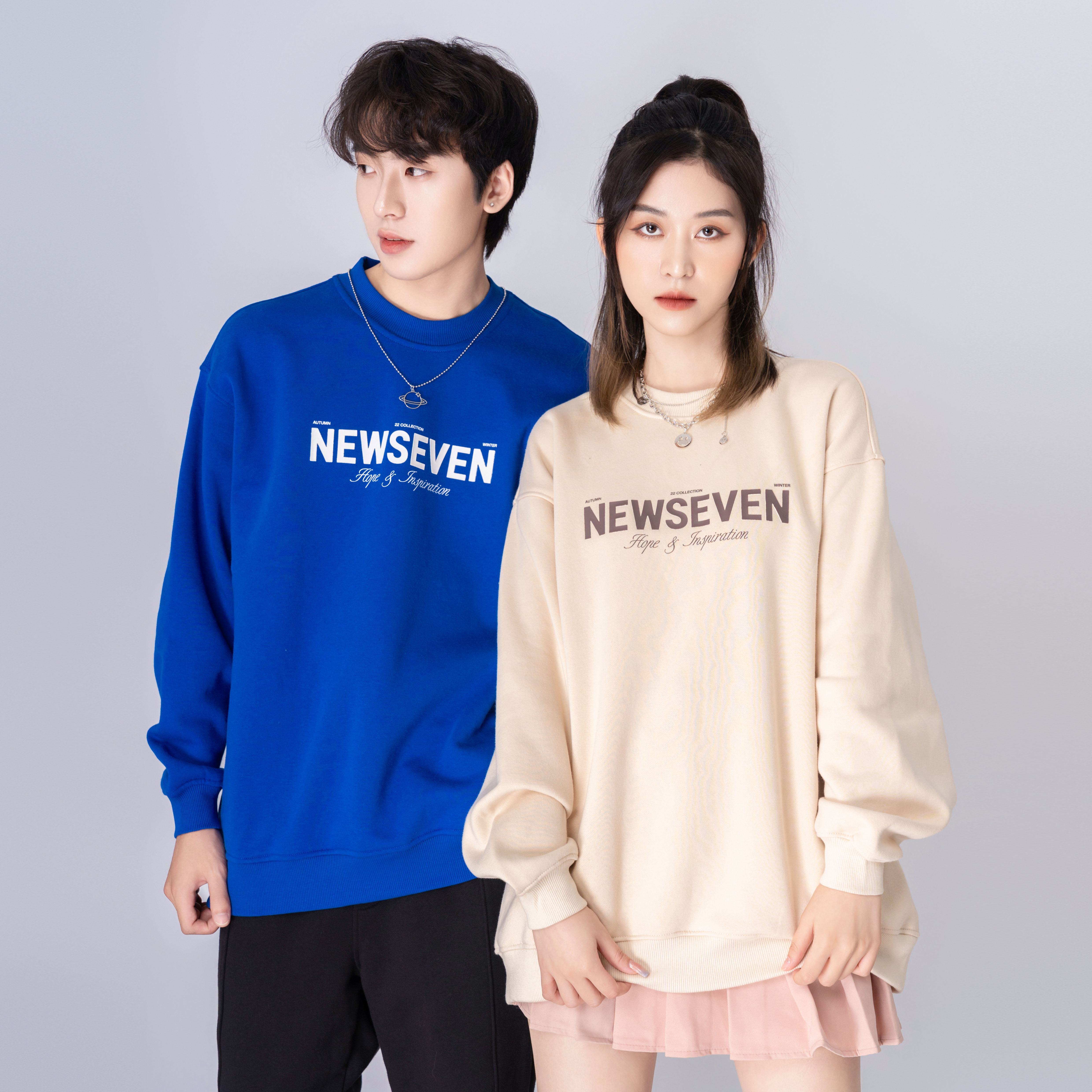 Áo sweater newseven signature basic
