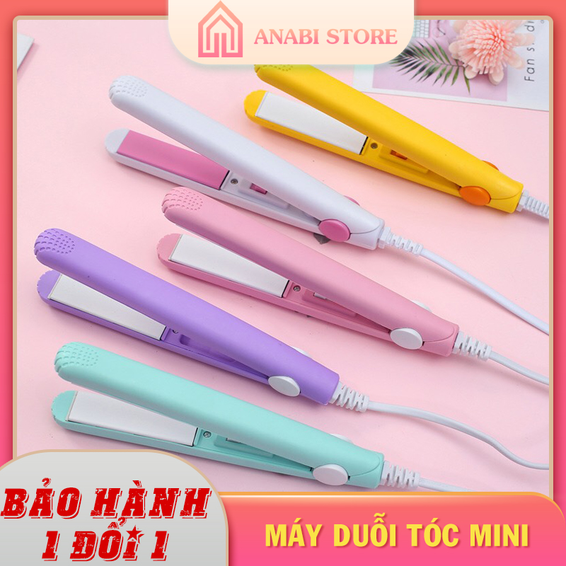 Máy uốn tóc, máy duỗi tóc mini anabi - tạo kiểu nhỏ gọn, tiện lợi có hộp đựng xinh xắn, thích hợp mang đi du lịch