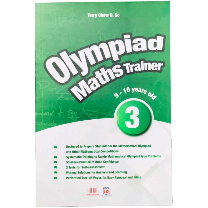 Sách olympiad maths trainer 3 - toán lớp 3 - nhà sách giáo dục á châu