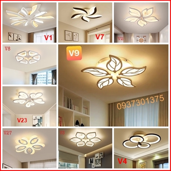 Đèn Ốp Trần Led Có Điều Khiển từ xaÁnh Sáng Led 3 Chế ĐộTrang Trí Trần Phòng NgủPhòng KháchBảo Hành 2 Năm