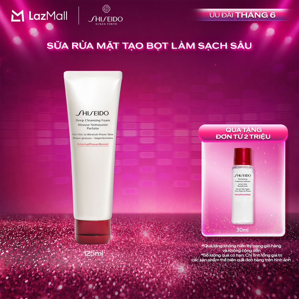 Sữa rửa mặt tạo bọt làm sạch sâu Shiseido Deep Cleansing Foam 125ml