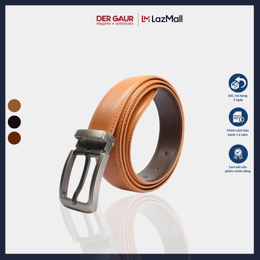 Thắt lưng 100% da bò cao cấp dergaur dgy022