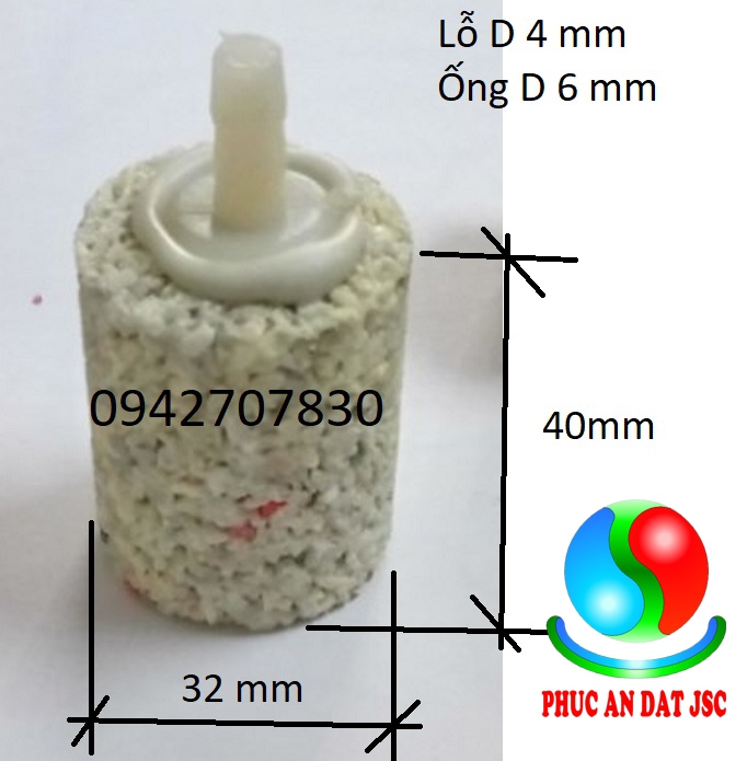 Quả sủi khí oxy 40x32 , phụ kiện bể cá
