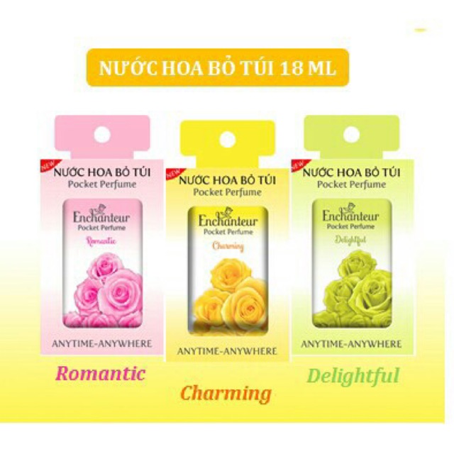 [HCM]( Bán lỗ xả hàng) Nước hoa bỏ túi Enchanteur 18ml