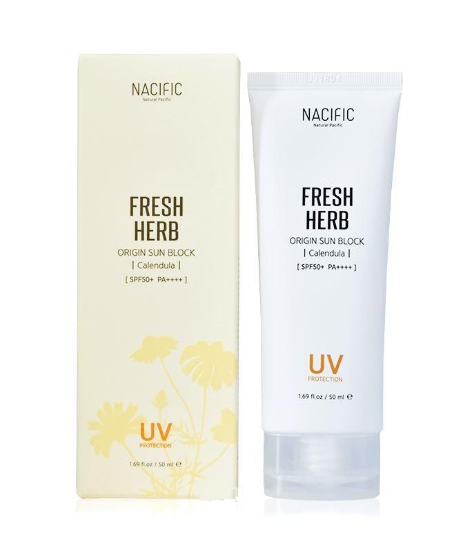 Kem chống nắng trắng da kiềm dầu nacific-fresh herb origin sun block calendula 50ml