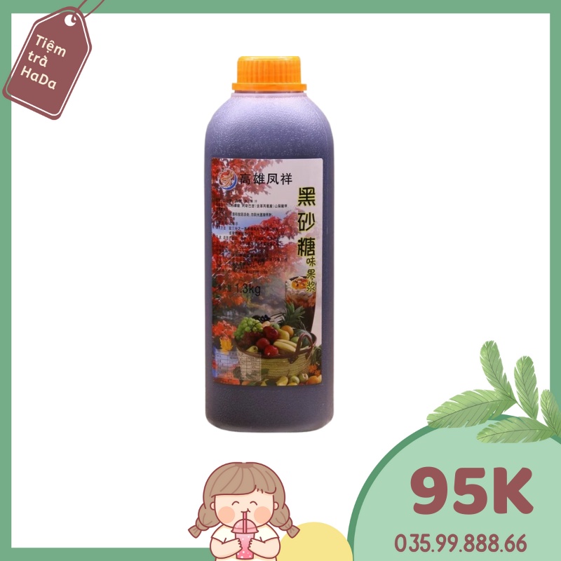 Siro Đường Đen fengxiang 1,3kg sữa tươi trân châu đường nâu