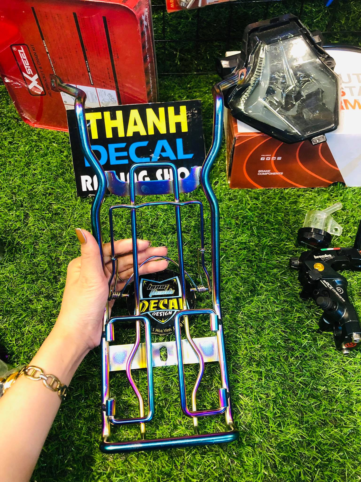 Baga titan 7 màu gắn cho wave 110 ...