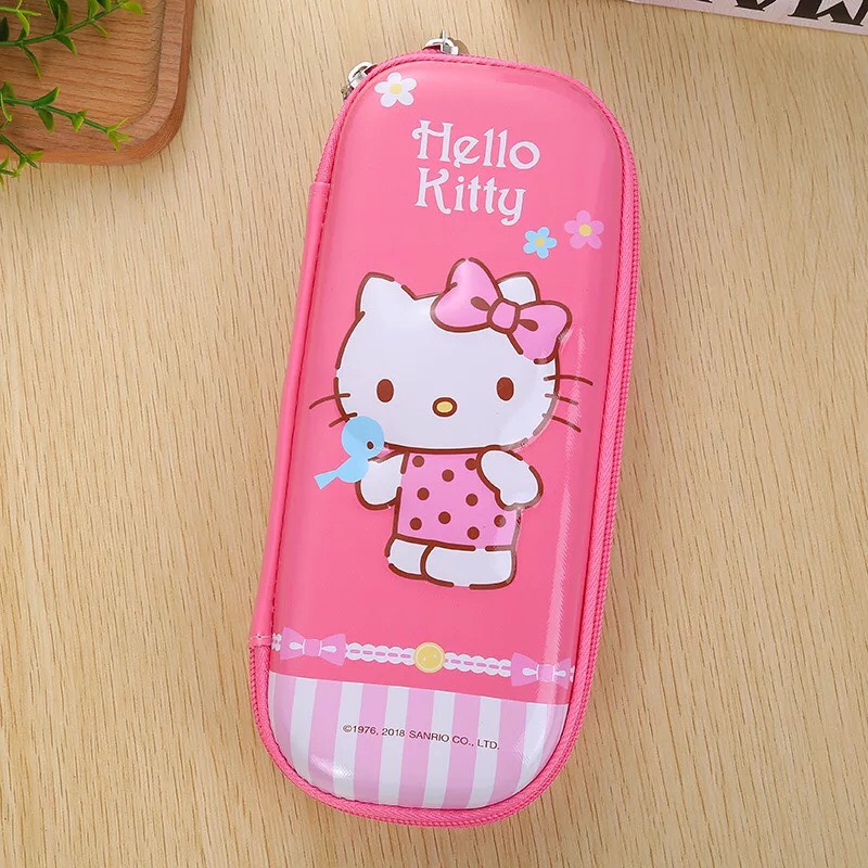 [Tặng Bộ Dụng Cụ Học Tập]Hộp đựng bút học sinh, Hộp đựng bút viết cho bé gái hộp bút hello kitty cute dễ thương 2 màu