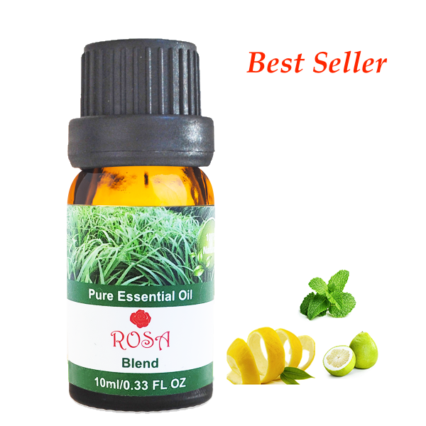 [HCM]Tinh Dầu hỗn hợp sả chanh + bạc hà + vỏ bưởi 10ml, 30ml, 50ml, 100ml dùng để xông thơm phòng, ngâm tắm,  gội đầu, massage thư giãn giảm stress