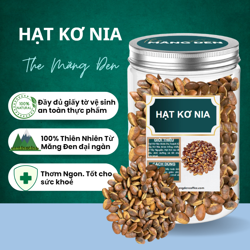 Hạt kơ nia rang mộc nguyên vị 250g đặc sản măng đen kon tum