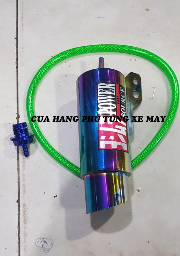 Ống thông hơi ty nhớt kiểu pô SC xi titan cho các loại xe