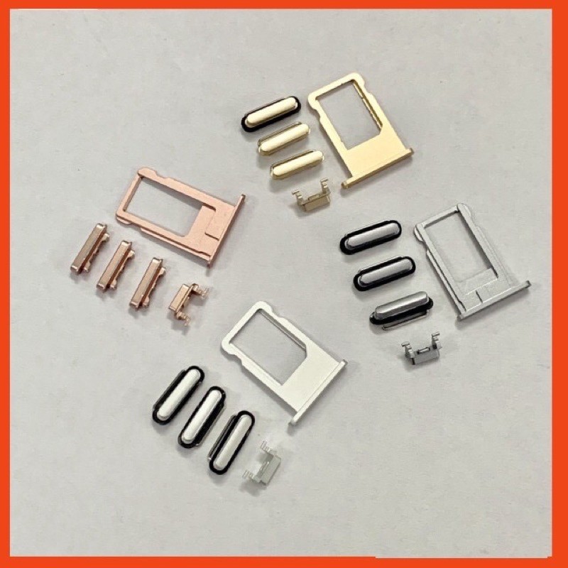 Bộ nút bấm zin, nút volume, nút nguồn, khay sim iphone