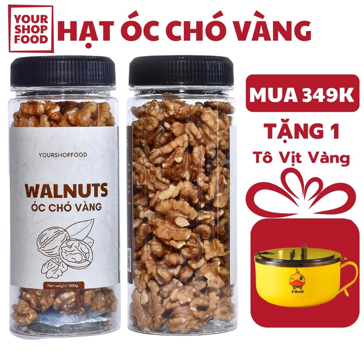 Hạt óc chó vàng tách vỏ YourshopFood hạt dinh dưỡng tốt cho bà bầu, bé Walnut - Hạt Dinh Dưỡng