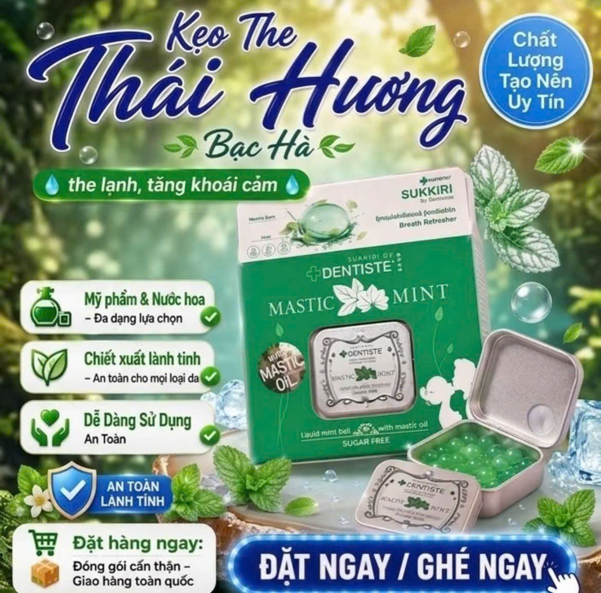 LOVE MINT Thái Lan cao cấp hương bạc hà