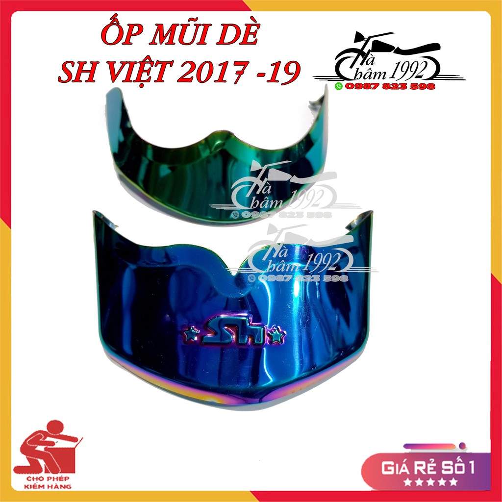 Ốp Mũi Dè SH Việt 2017 - 2019 (Giá 1 Bộ Trước Và Sau); Bọc Mỏ Dè SH, Ốp Mỏ Dè SH, Bịt Mũi Dè Xe Máy SH