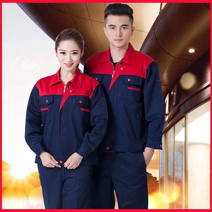 Quần áo bảo hộ lao động kaki loại dày khóa kéo SHUNI