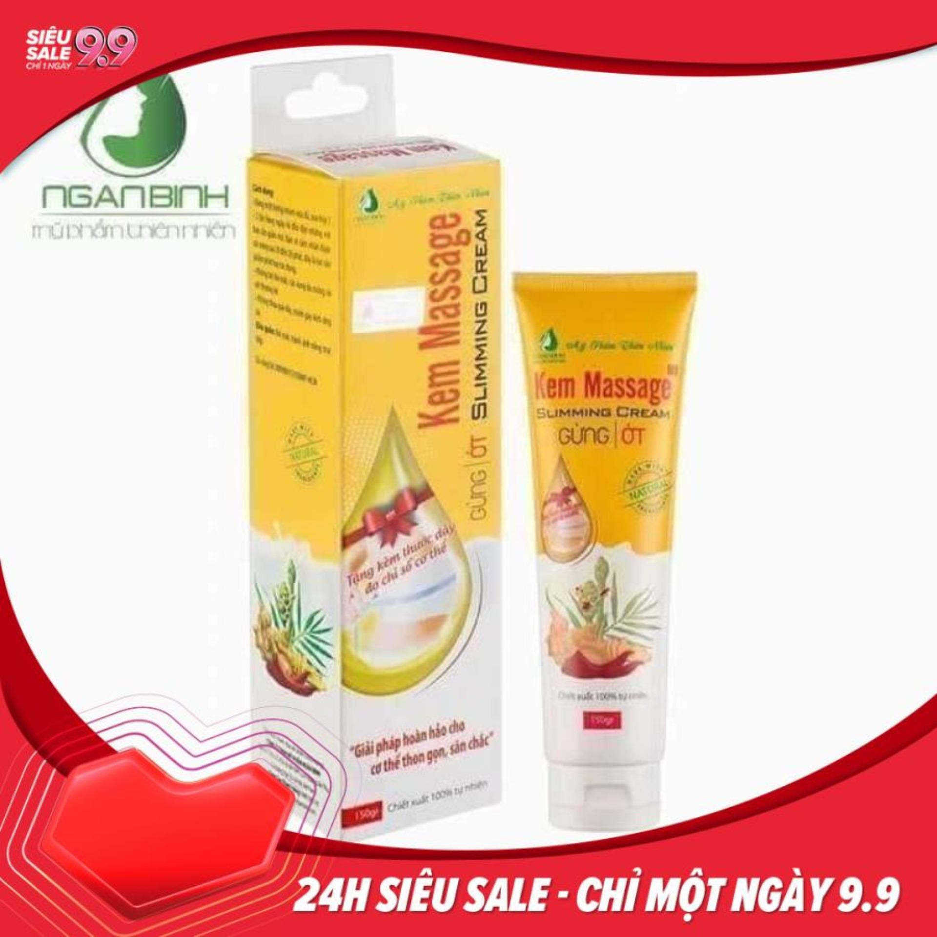 Combo 10 tuýp kem tan mỡ Gừng Ngân Bình