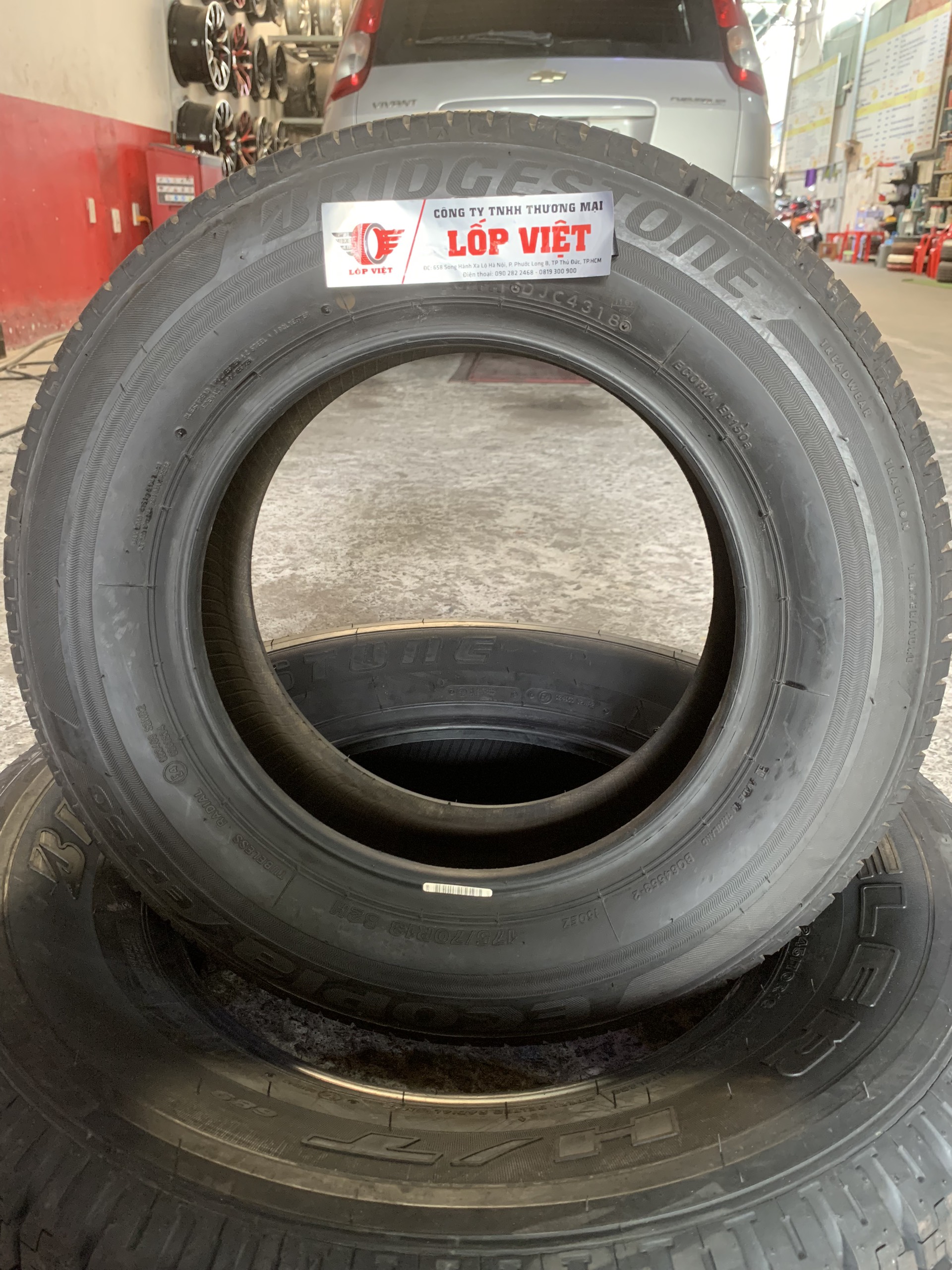 Lốp Bridgestone_175/70R13_EP180_THÁI LAN (Dot 4318) (Daewoo Lanos, Daewoo Lanos, Daihatsu Citivan, Fiat Siena, Hyundai Verna, Toyota Corolla)