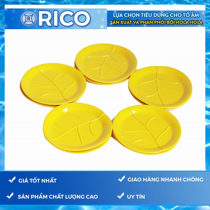 Bộ 5 miếng đế lót ly chiếc lá Rico