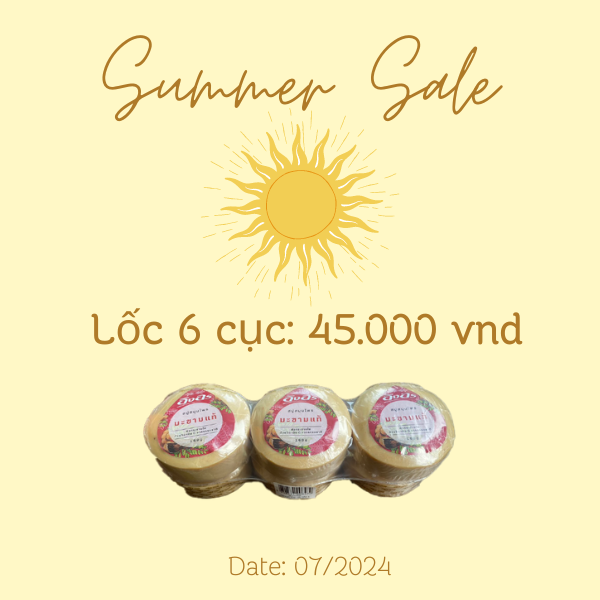 Lốc 6 cục xà bông me thái lan ingon herbal 160g - trắng da vượt trội