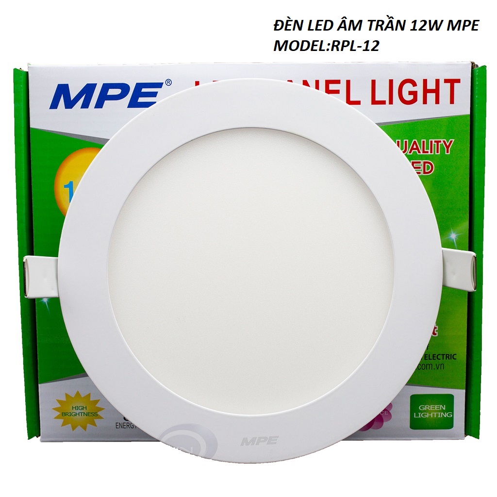 [HCM]ĐÈN LED ÂM TRẦN 12W MPE ĐÈN LED 12W MPE - ĐÈN PANEL ÂM TRẦN 12W