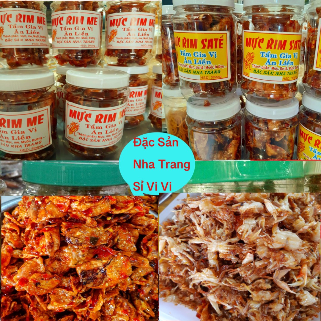 500g Mực rim sa tế Loại 1, mực rim me ngon, mực tẩm mực khô, cá khô, Ăn vặt ngon Đặc sản Nha Trang món ngon ngày tết Giá Sỉ Kho Sỉ ViVi