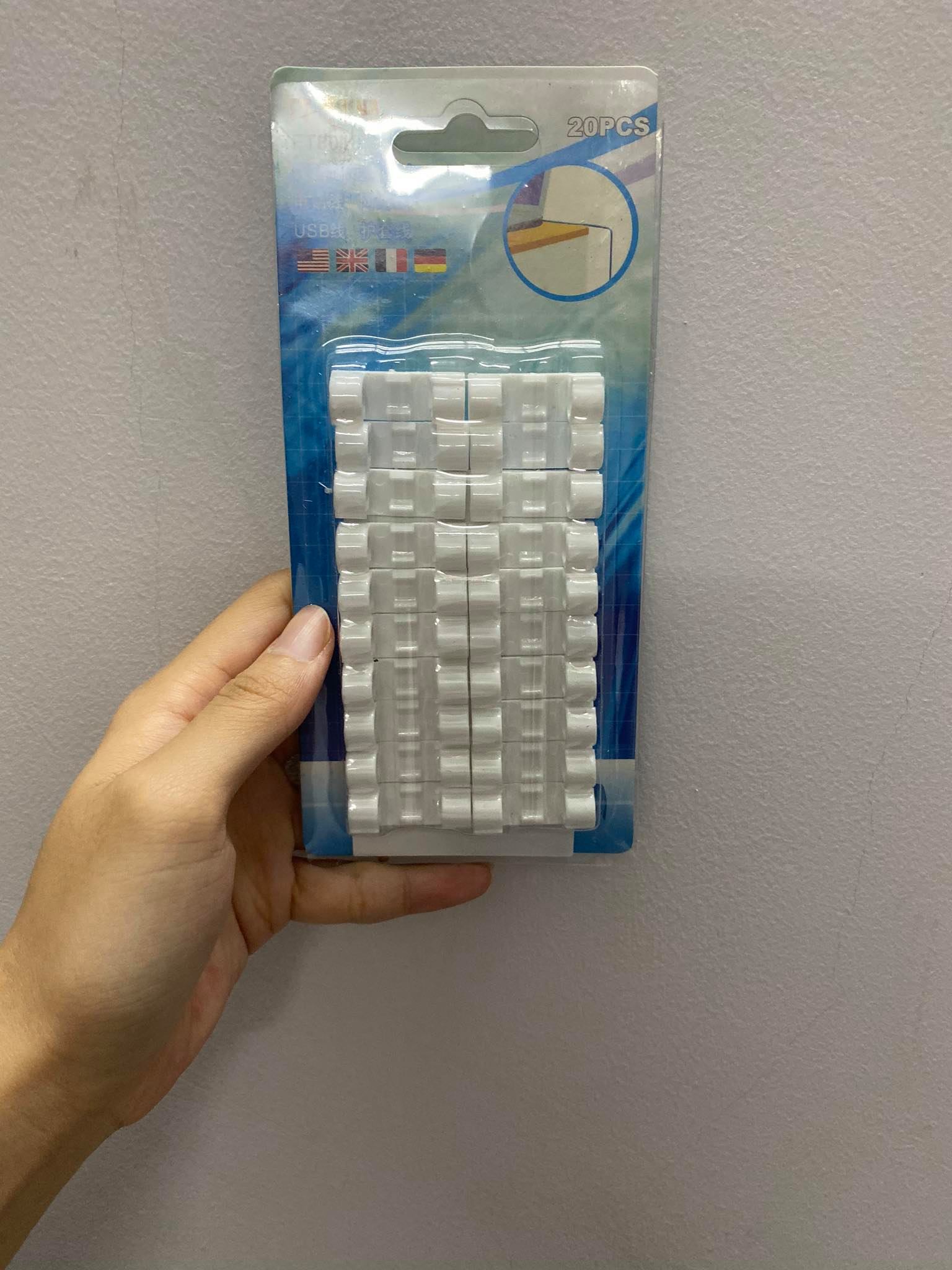 Combo 20 Nẹp Dây Điện dán tường cố định, an toàn và tiện lợi