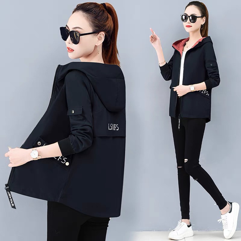 [HCM]Áo khoác nữ cách nhiệt  ngoài vải dù ấm áp cản gió hiệu quả bên trong có lớp cách nhiệt chống lạnh chống nóng tốtnón có thể tháo rời