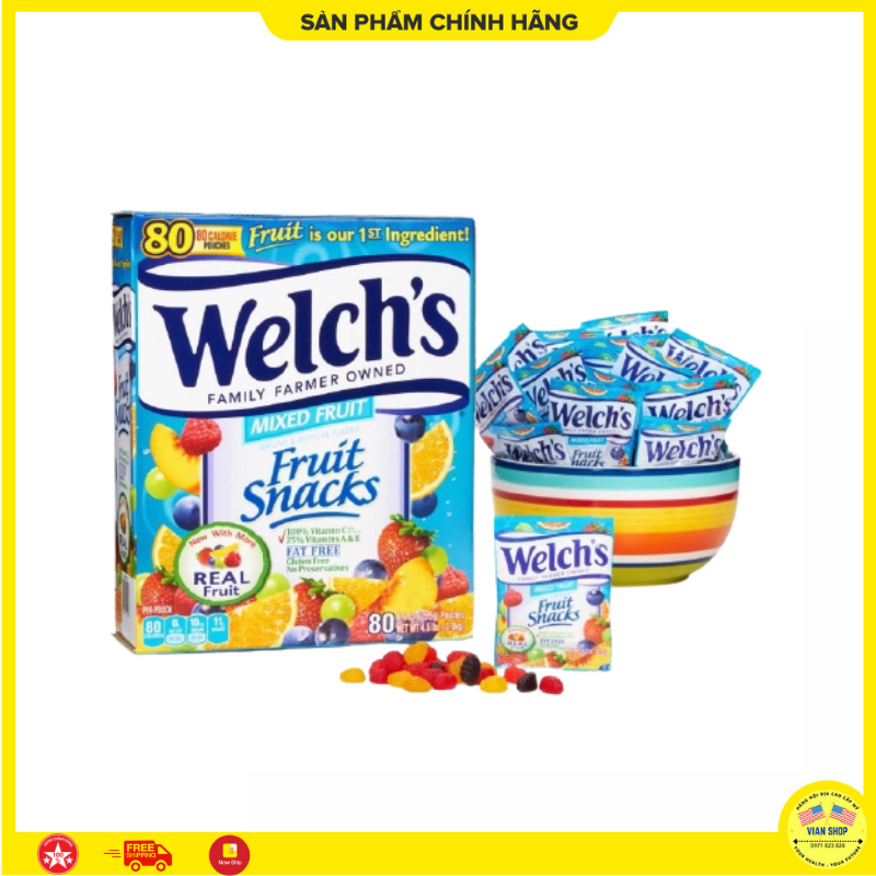 - Kẹo dẻo trái cây Welch của Mỹ