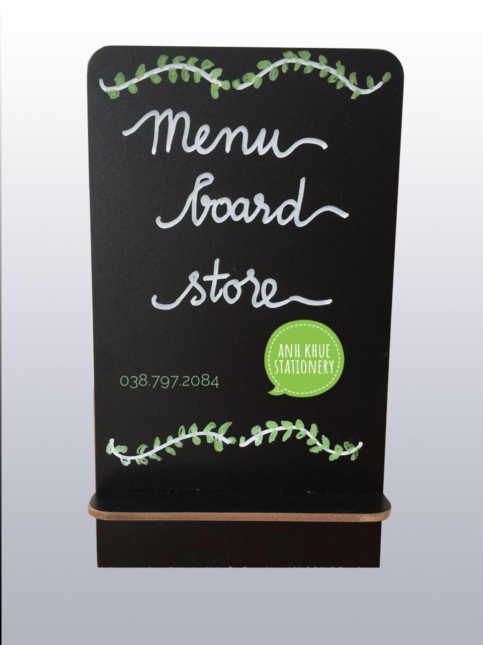 Menu để bàn 17*30 cm + Bút dạ quang