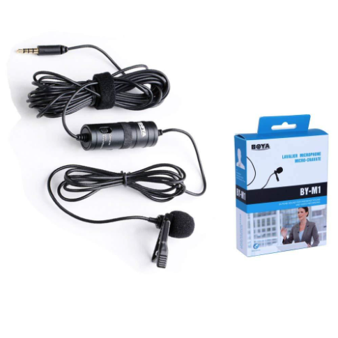 Mic thu âm cho điện thoại và máy ảnh boya by-m1 , microphone cài áo boya by-m1 pro livestream , hát karaoke , độ nhạy cao, loại bỏ tiếng ồn và tạp âm tốt , dùng cho máy ảnh , dslr , camera , điện thoại.