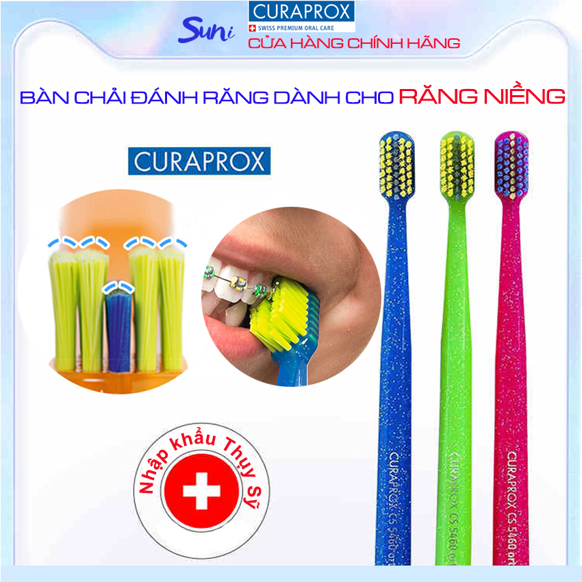 Bàn chải Curaprox {NK Thụy Sỹ} cho răng Niềng CS 5460 ORTHO