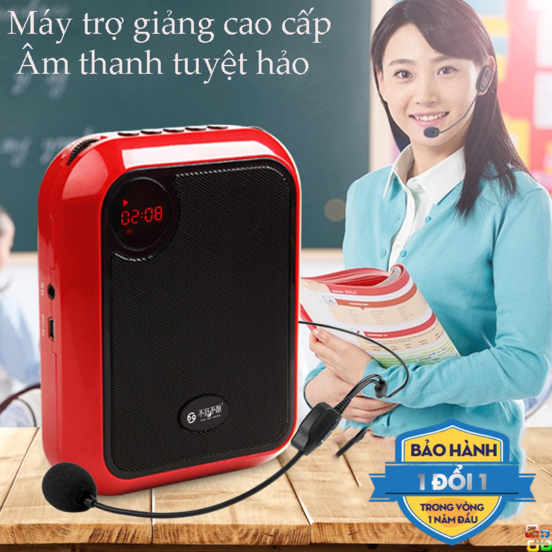 May tro giang han quoc,máy trợ giảng see me here t200 không dây cao cấp tiện lợi hỗ trợ usb,tf card, aux, radio-màn hình hỗ trợ chức năng on using,bh 1 năm 1 đổi mới. mã 490